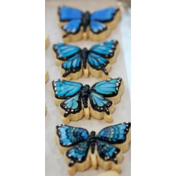 Cookie cutter butterfly simple - 4" x 4 1/4" - Ann Clark