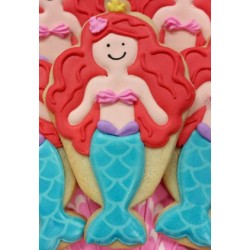Cookie cutter ice cream sundae OR mermaid - 5" x 3 1/4" - Ann Clark