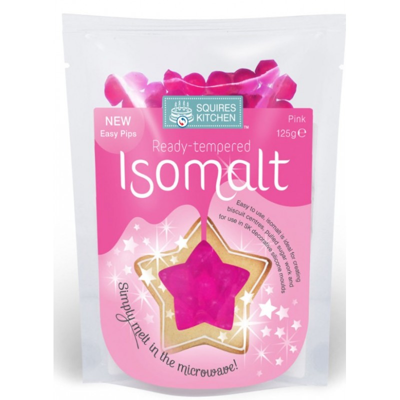 SK isomalt temperato pronto all'uso - pink / rosa - 125g - Squires Kitchen