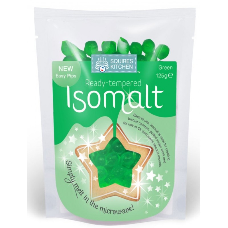 SK isomalt temperato pronto all'uso - green / verde - 125g - Squires Kitchen