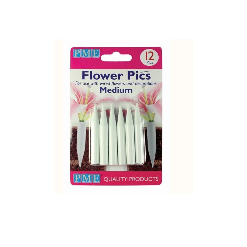 PME - tubi per fiori - medium / medio - 12 pezzi