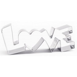 Découpoir inox Love - 13 cm x 5 cm - ScrapCooking