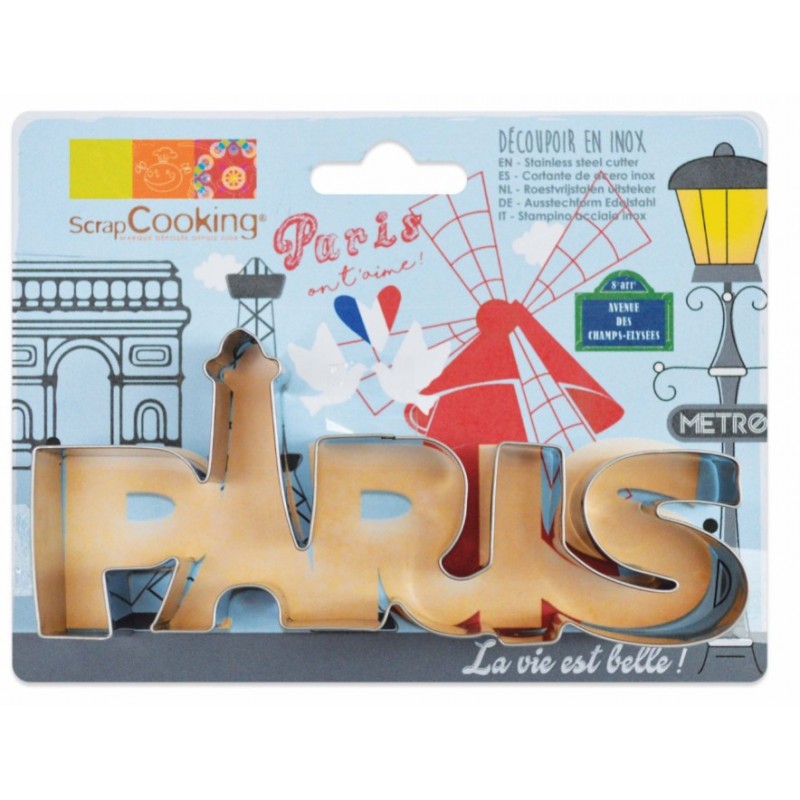 Paris stainless cutter - 13,8 cm x 6 cm - ScrapCooking