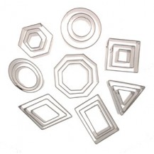 geometric - plaque - frame